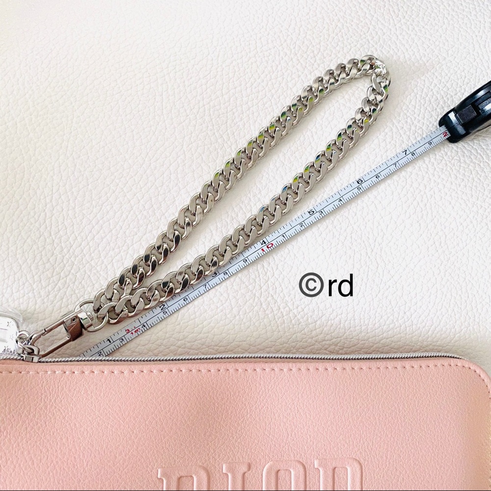 Dior Pink Chain Vegan Leather DIY Wristlet - Picture 9 of 12